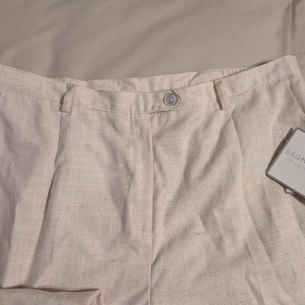 Sag Harbor harbor Women's Linen Pants - Picture 2 of 10